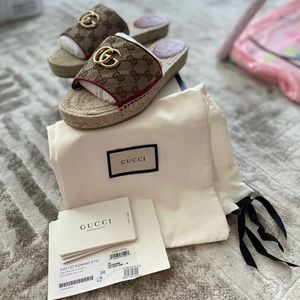 ❌SOLD ❌ GG canvas espadrille